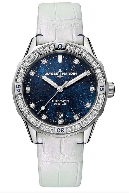 Review Best Ulysse Nardin Diver Starry Night 8163-182B1-3A/1A watches sale